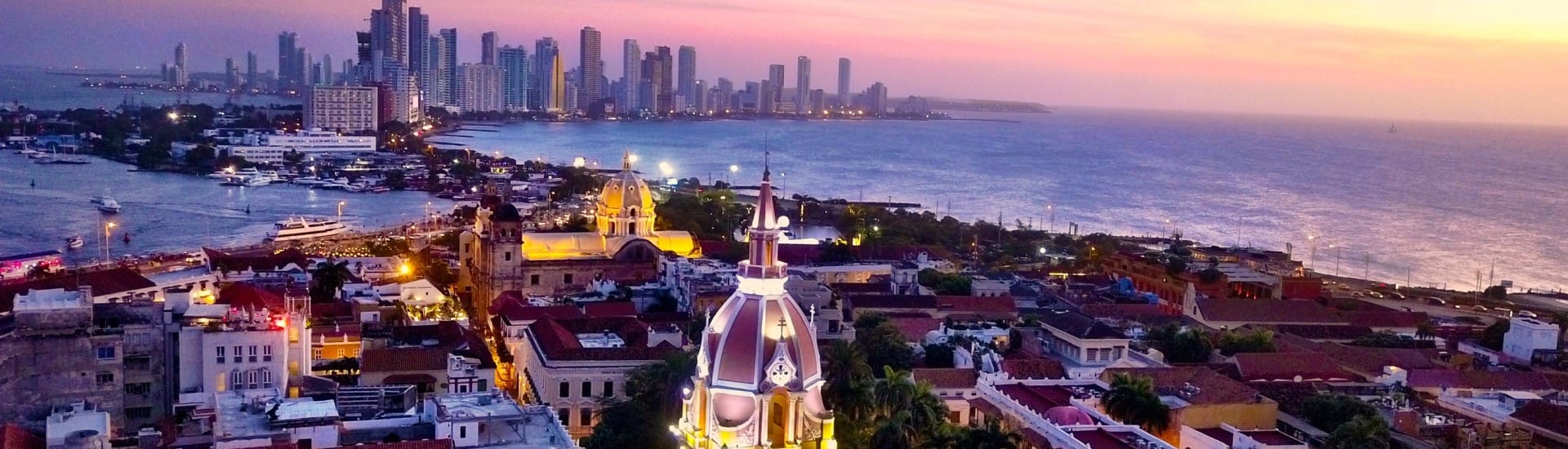 Visit Cartagena de Indias: Colombia's Caribbean Purple Star Travel Cartagena de Indias sunset rooftop