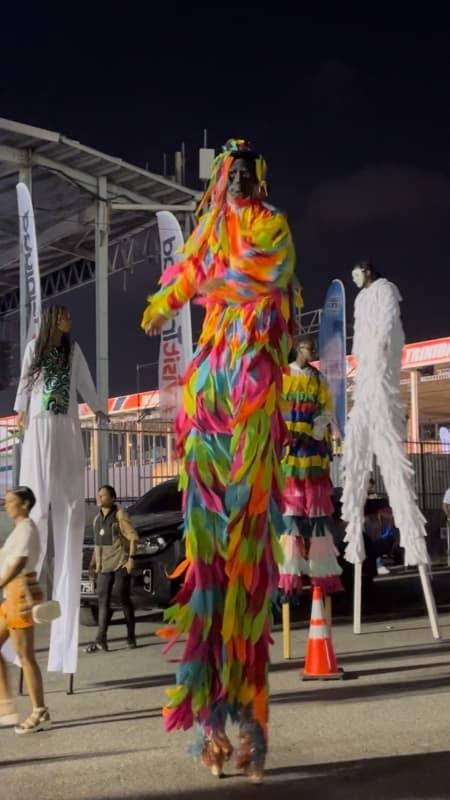 Moko Jumbie at KES Iz We Trinidad Carnival